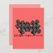 Wie zwei Puzzleteile Postkarte (Vorne/Hinten)