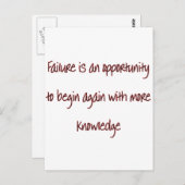 Wieder anfangen postkarte (Vorne/Hinten)