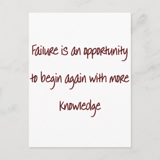 Wieder anfangen postkarte (Vorderseite)