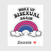 wieder bisexuell geweckt aufkleber (Blatt)