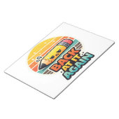 Wieder dabei lustiger Bleistift Schuldesign Notizblock (angewinkelt)