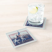 Wieder erlangt: Eine philippinische Glasuntersetzer (Schrägansicht)