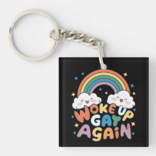 Wieder gay aufgewacht LGBT-Stolzmonat Groovy  Schlüsselanhänger