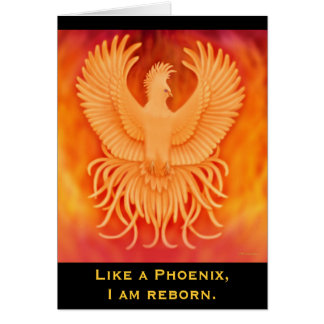Wieder geboren Karte Phoenix