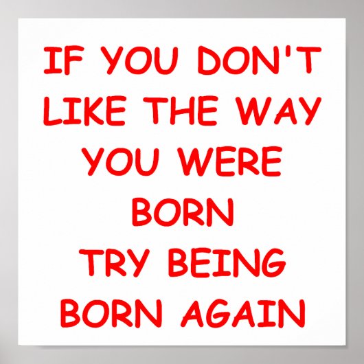 WIEDER geboren Poster (Vorne)