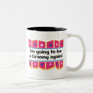 Wieder gehen, eine Oma zu sein! Zweifarbige Tasse