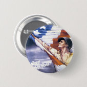 WIEDER HERGESTELLT ", um Kriegsbindungen WWII zu Button (Vorne & Hinten)