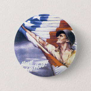 WIEDER HERGESTELLT ", um Kriegsbindungen WWII zu Button