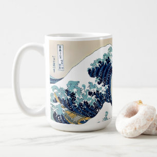 Wieder hergestellte große Welle weg von Kanagawa Kaffeetasse