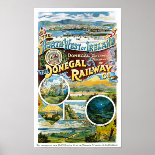 Wieder hergestelltes Vintages Plakat Irlands