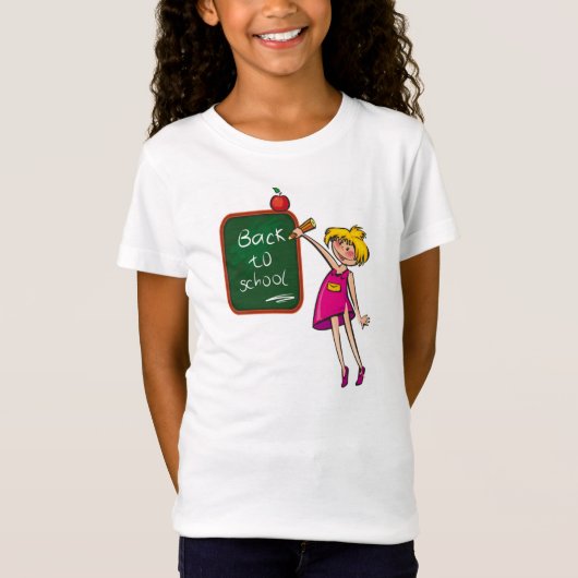 "WIEDER IN DIE SCHULE" T-Shirt (Vorderseite)