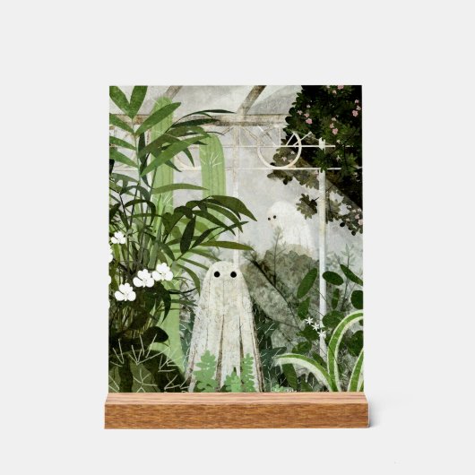 Wieder ist ein Geist im Greenhouse... Acrylschild (Vorderseite)