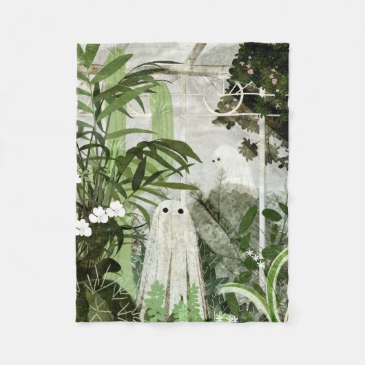 Wieder ist ein Geist im Greenhouse... Fleecedecke (Vorderseite)
