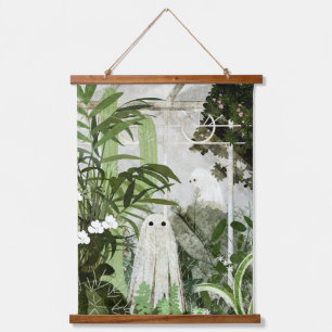 Wieder ist ein Geist im Greenhouse... Wandteppich Mit Holzrahmen