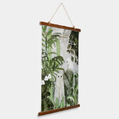 Wieder ist ein Geist im Greenhouse... Wandteppich Mit Holzrahmen (Gewinkelt)