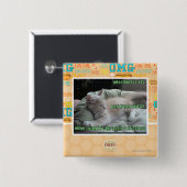 Wieder lebend nie, in einem Käfig Button (Vorne & Hinten)