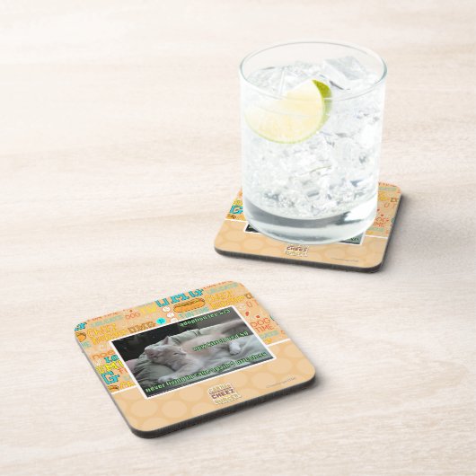 Wieder lebend nie, in einem Käfig Getränkeuntersetzer (Rechte Seite)