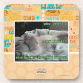 Wieder lebend nie, in einem Käfig Getränkeuntersetzer (Vorderseite)