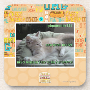 Wieder lebend nie, in einem Käfig Getränkeuntersetzer