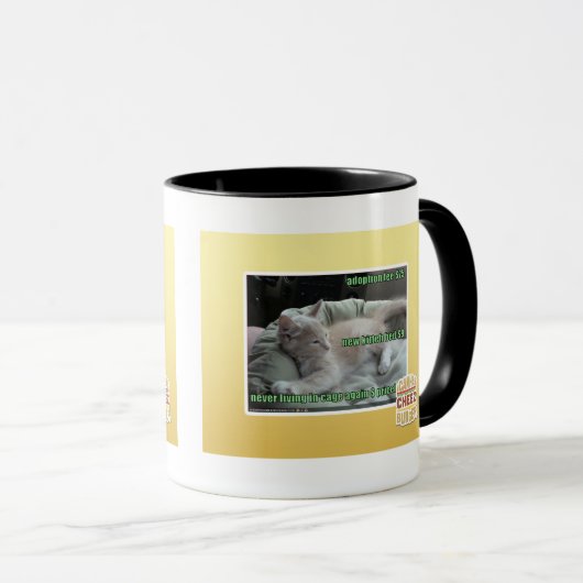 Wieder lebend nie, in einem Käfig Tasse (VorderseiteRechts)