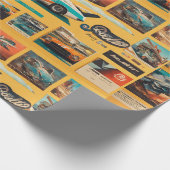 Wieder unterwegs: Autos-verschmutztes Papier Geschenkpapier (Ecke)