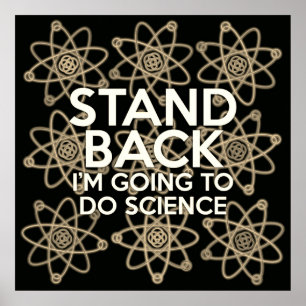 WIEDER WERDE ICH DIE WISSENSCHAFT Vintag MACHEN Poster