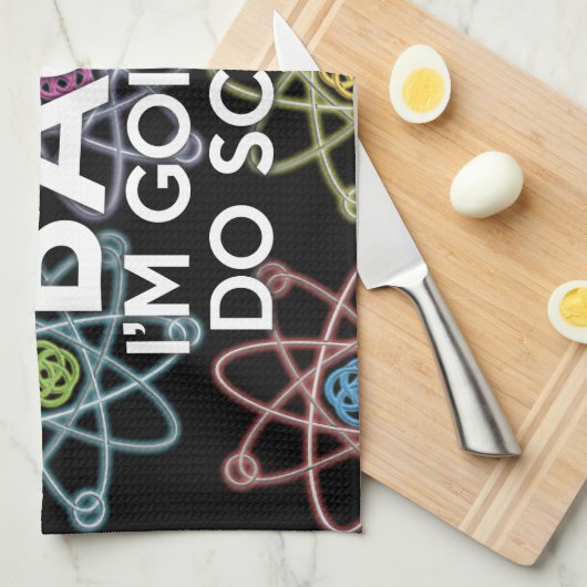 WIEDER WERDE ICH WISSENSCHAFT MACHEN GESCHIRRTUCH (Viertel Falte)