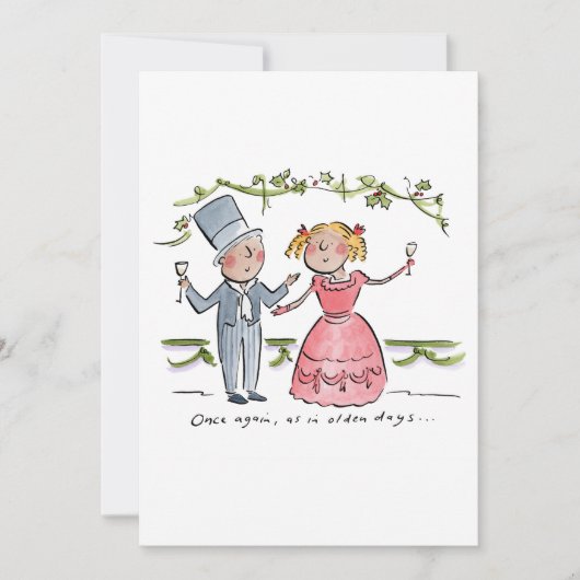 Wieder wie bei Olden Days Einladung (Vorderseite)