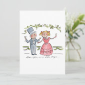 Wieder wie bei Olden Days Einladung (Stehend Vorderseite)