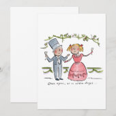 Wieder wie bei Olden Days Einladung (Vorne/Hinten)