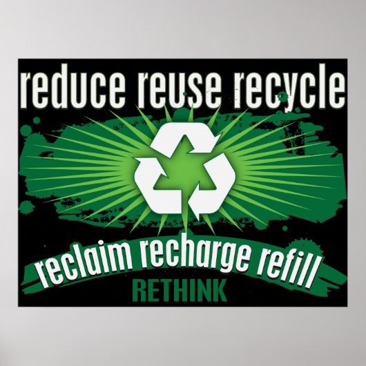 Wiederansiedlung, Umladung und Recycle Poster (Vorne)