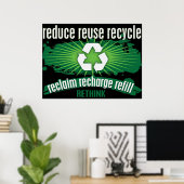 Wiederansiedlung, Umladung und Recycle Poster (Heimbüro)