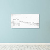 Wiederaufbau der etruskischen Gräber in Tarquinia Leinwanddruck (Insitu (Holzboden))