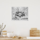 Wiederaufbau der Theleme Abbey Poster (Küche)