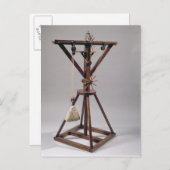 Wiederaufbau des Entwurfs von da Vinci Postkarte (Vorne/Hinten)