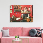 Wiederaufbau des Saals von Sherlock Holmes Leinwanddruck (Insitu (Wohnzimmer))