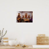 Wiederaufbau eines Salons des Cafés de Paris Poster (Küche)