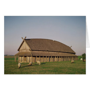 Wiederaufbau eines Wikinghauses aus dem 11. Jahrhu