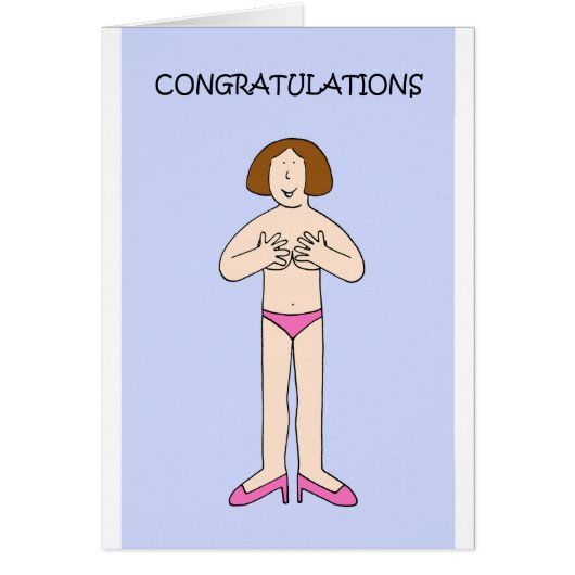 Wiederaufbau Herzlichen Glückwunsch Cartoon Lady (Vorne)