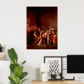 Wiederauferstehung von Lazarus durch Caravaggio Poster (Heimbüro)
