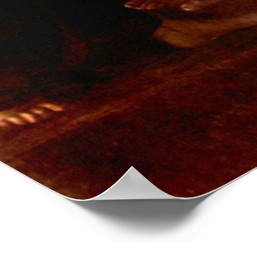 Wiederauferstehung von Lazarus durch Caravaggio Poster (Ecke)