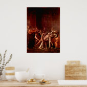 Wiederauferstehung von Lazarus durch Caravaggio Poster (Küche)