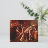 Wiederauferstehung von Lazarus durch Caravaggio Postkarte (Stehend Vorderseite)