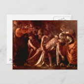 Wiederauferstehung von Lazarus durch Caravaggio Postkarte (Vorne/Hinten)