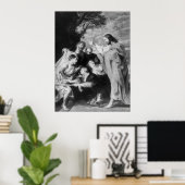 Wiederauferstehung von Lazarus Poster (Heimbüro)