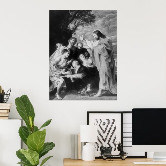 Wiederauferstehung von Lazarus Poster (Heimbüro)