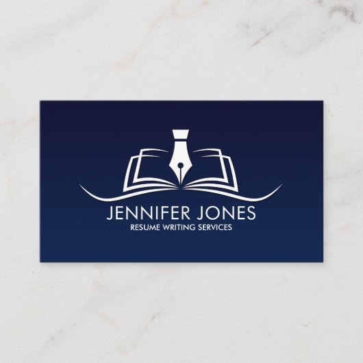 Wiederaufnahme der Schreibdienste Beruflich Visitenkarte (Vorderseite)