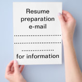 Wiederaufnahme des Flyers Flyer (Hand)