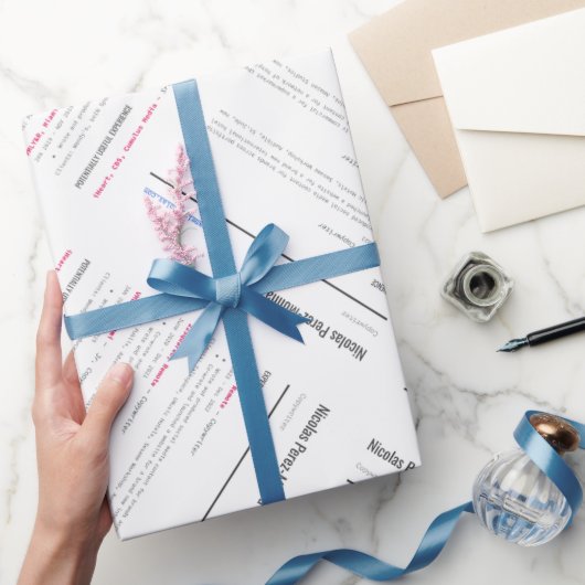 Wiederaufnahme des Wrapping-Papiers Geschenkpapier (Schenken)
