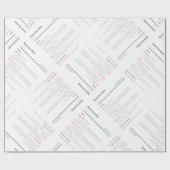 Wiederaufnahme des Wrapping-Papiers Geschenkpapier (Flach)